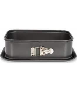 Patisse line-shaped rectangle 28 x 18 x 12 cm gray steel