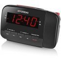 Clock with radio HYUNDAI RAC481PLLBR Black/Red Clock with radio HYUNDAI RAC481PLLBR Black/Red