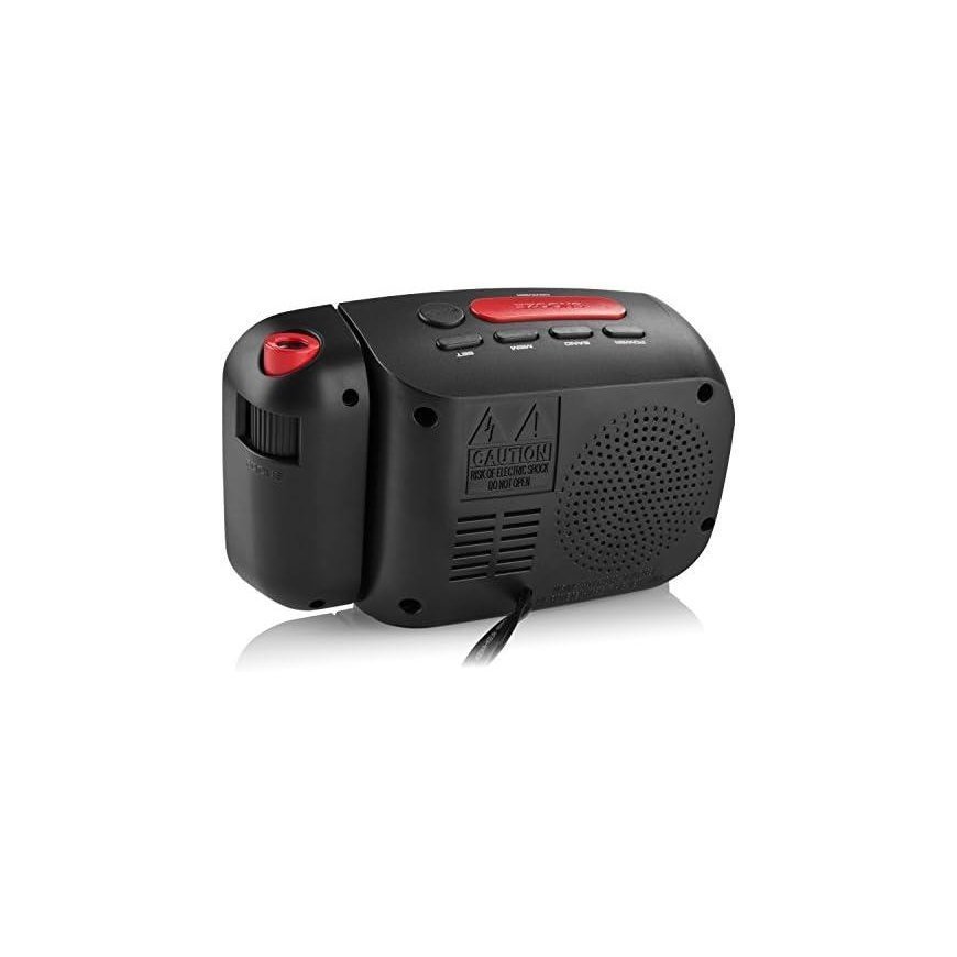Laikrodis su radiju HYUNDAI RAC481PLLBR Juodas/Raudona – 2