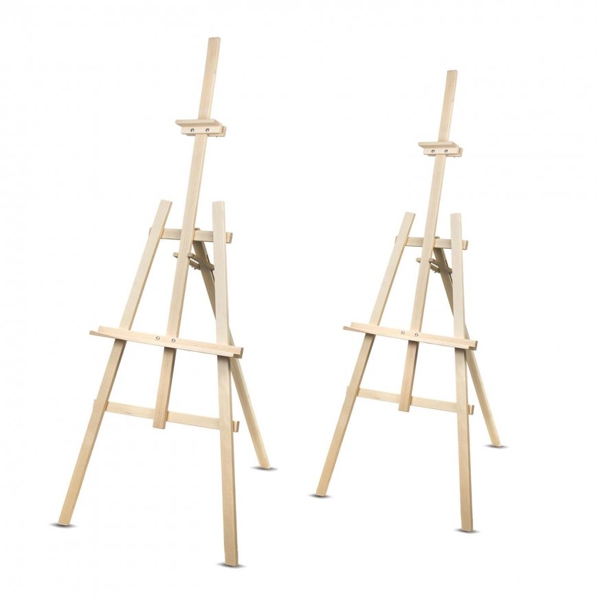 WOODOK double wooden painting easel 2