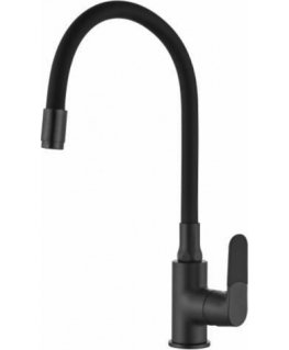 Invena Joga Plus Kitchen Faucet Standing on Black (BZ-32-P04)