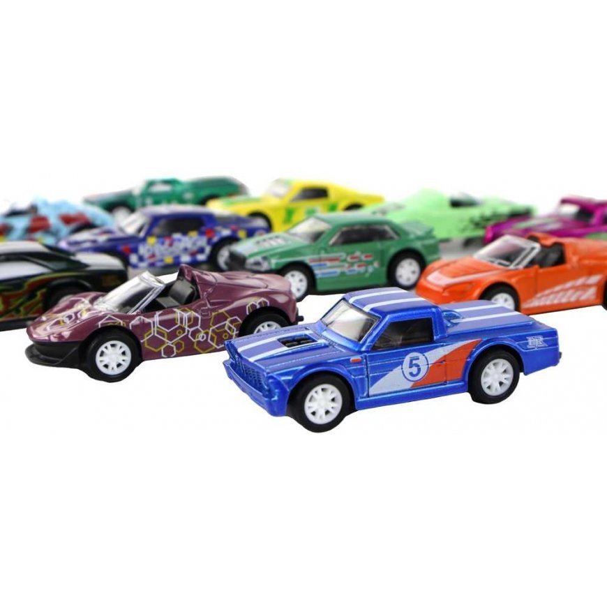 Lean Cars Frikcinės pavaros transporto priemonių rinkinys 12 ELE Metal 1:64 – 3