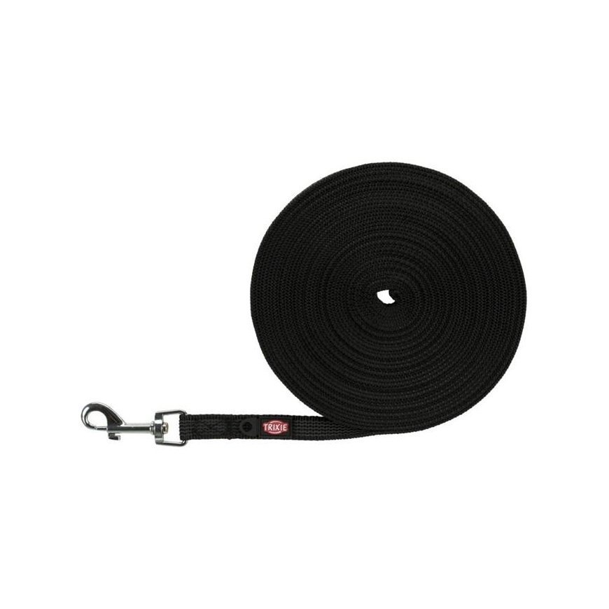 TRIXIE Tracking pavadys, gumuotas S-M 15 m/15mm, juodas – 2