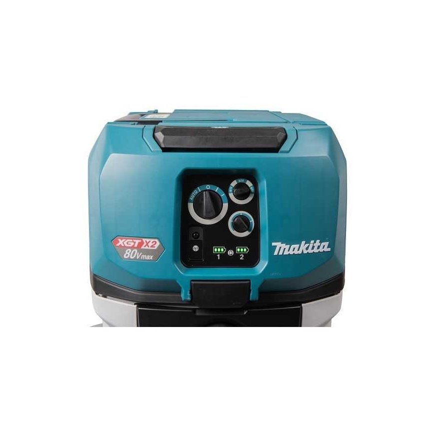 pramoninis šlapio ir sauso akumuliatoriaus dulkių siurblys, 2x40V max XGT, Makita [VC006GMZ01] Li-Ion, AWS – 5