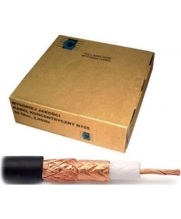 Cabletech Coaxial cable H155 copper 50om, Ø5.4mm, black
