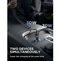 Įkroviklis automobilinis Joyroom JR-CCN04 USB-C/USB-A 60W juodas