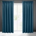 Eurofirany PIERRE CARDIN SIBEL Night curtain made of soft velvet, 260 g/m2, 140X270 cm, band / tunnel / hooks, color: dark blue Eurofirany PIERRE CARDIN SIBEL Night curtain made of soft velvet, 260 g/m2, 140X270 cm, band / tunnel / hooks, color: dark blue
