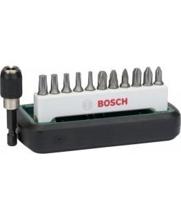 Bosch 12-CZĘŚCIOWY Set of twist bits PH, PZ, TORX