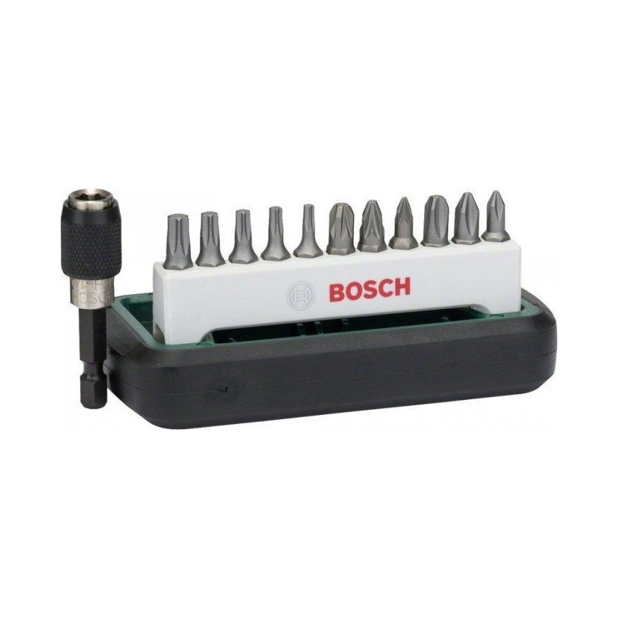 Bosch 12-CZĘŚCIOWY Set of twist bits PH, PZ, TORX