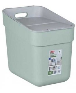 Curver / Keter CURVER WASTE SEPARATION BIN 20L /GREEN/ LIGHT GRAY