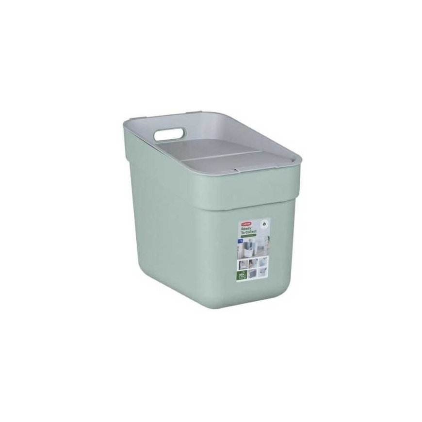 Curver / Keter CURVER WASTE SEPARATION BIN 20L /GREEN/ LIGHT GRAY