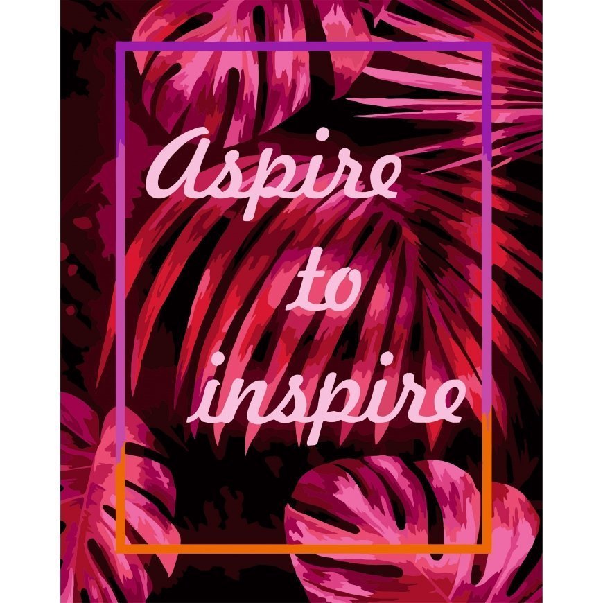 Beldizart (SALE) Paint by Number Kit. T002 Aim to inspire 40*50