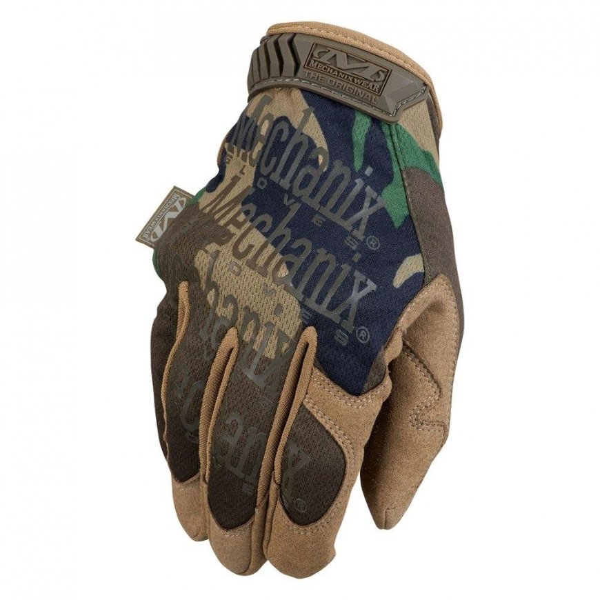 Mechanix Wear Pirštinės Mechanix The Original® Woodland Camo S dydis. Velcro, dirbtinė oda, TrekDry® – 2