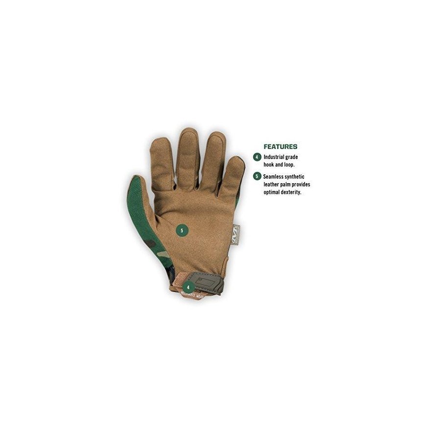 Mechanix Wear Pirštinės Mechanix The Original® Woodland Camo S dydis. Velcro, dirbtinė oda, TrekDry® – 5