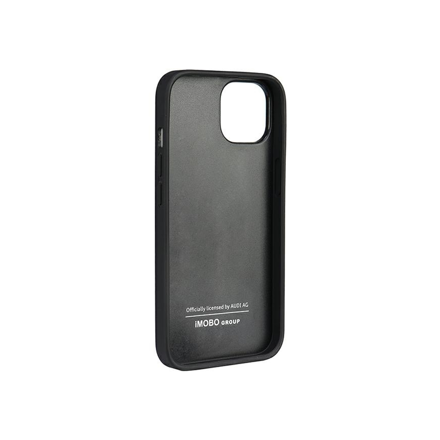 Dėklas Audi Genuine Leather iPhone 12|12 Pro 6.1" juoda|juodas hardcase AU-TPUPCIP12P-Q8|D1-BK – 3