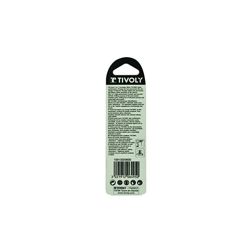 Drill for concrete and ceramics 5mm, Tivoli Technic 2 IN 1 – 2