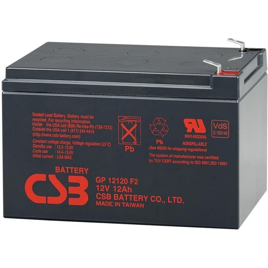 CSB akumuliatorius GP12120F2 12V 12Ah