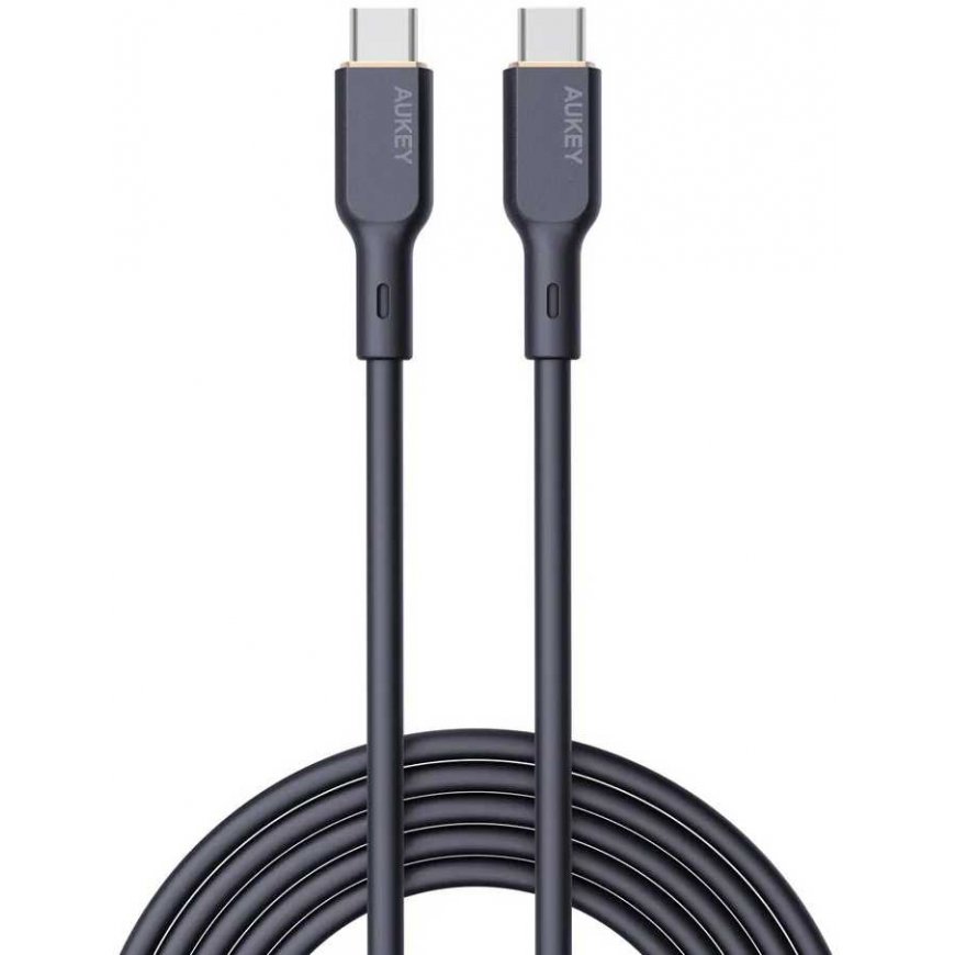 Aukey Cb-scc102 silokonowy kabelis usb c - usb c | 1,8 m | 5a | 100wpd | 20v – 5