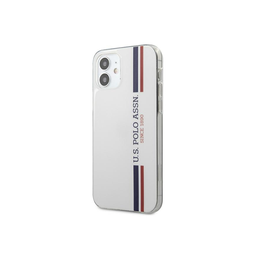 Case US Polo Assn US Polo USHCP12SPCUSSWH iPhone 12 mini 5.4 inch White / White Tricolor Collection – 2
