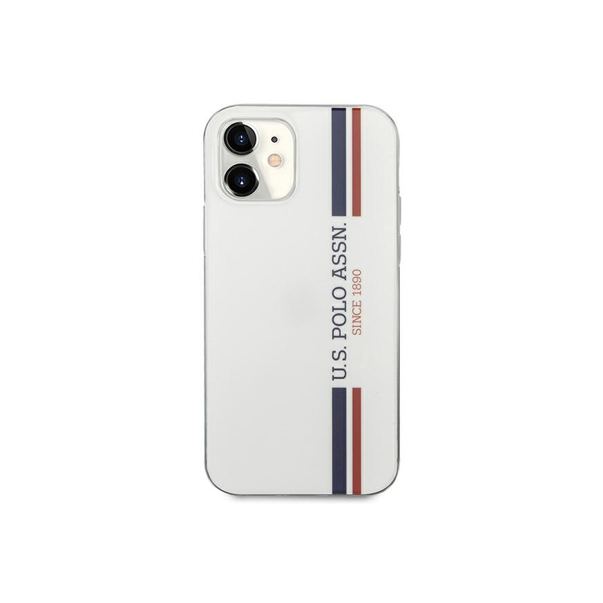 Case US Polo Assn US Polo USHCP12SPCUSSWH iPhone 12 mini 5.4 inch White / White Tricolor Collection – 3