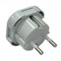 CP UK1 Strāvas ligzdas pāreja - no UK 3pin uz Euro Ligzdu - UK uz EU adapteris Balts (OEM)