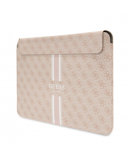 Case Guess laptop bag GUCS14P4RPSP pink Sleeve 4G Stripes
