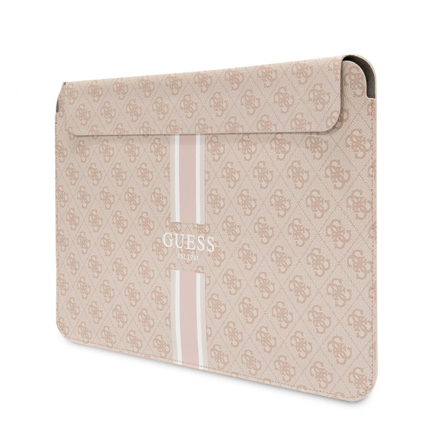 Dėklas „Guess“ krepšys nešiojamam kompiuteriui GUCS14P4RPSP rožinė Sleeve 4G Stripes