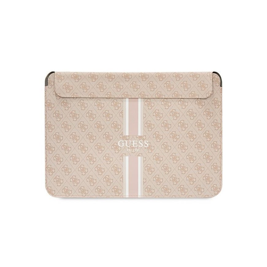 Dėklas „Guess“ krepšys nešiojamam kompiuteriui GUCS14P4RPSP rožinė Sleeve 4G Stripes – 4