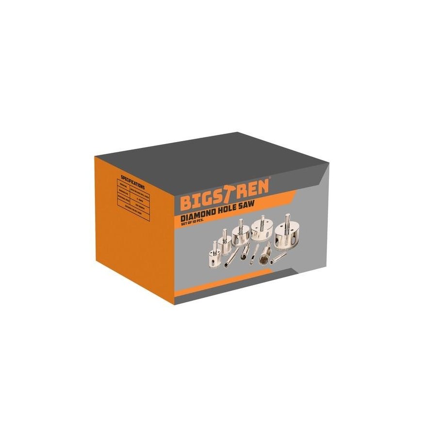 Diamond hole saws - 10 pcs in a set. bigstran 21641 – 5