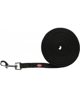 TRIXIE Tracking Leash, rubberized SM 5 m/15mm, black
