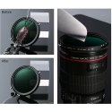 Kf Concept Kf filter Kf concept hybrid filter 2in1 Cpl polarizing + gray Nd2-nd32 fader 67mm Kf Concept Kf filter Kf concept hybrid filter 2in1 Cpl polarizing + gray Nd2-nd32 fader 67mm