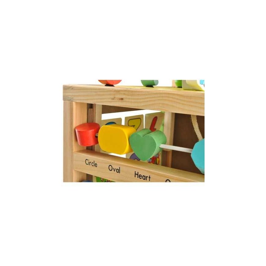 Kruzzel Wooden pusher - Educational cube 22606 – 2