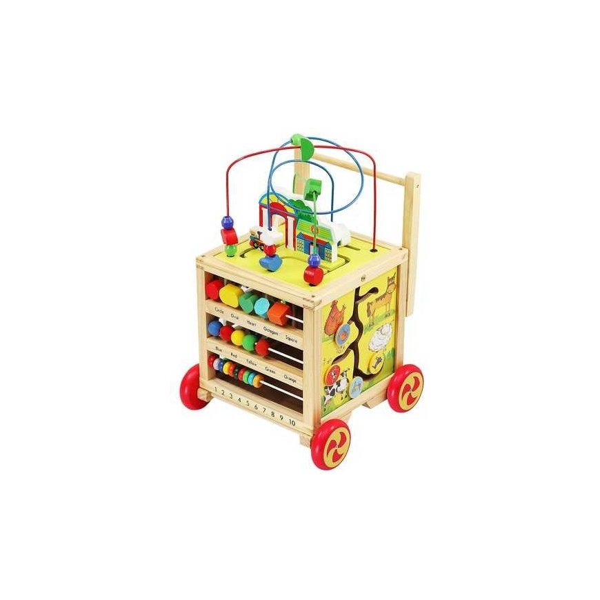 Kruzzel Pchacz drewniany- Kostka edukacyjna 22606 – 3