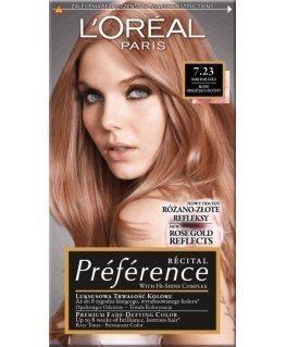 L'Oreal Paris Recital Preference Plaukų dažai 7.23 Rich Rose