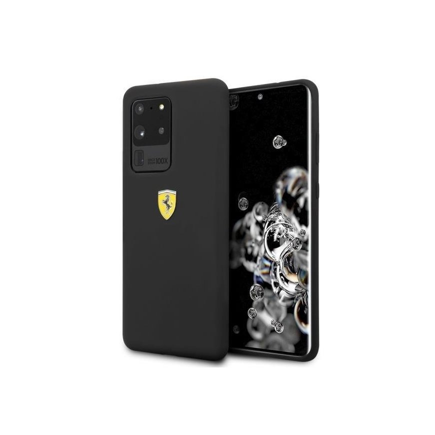 Case Ferrari Hardcase FESSIHCS69BK S20 Ultra G988 black/black silicone – 3