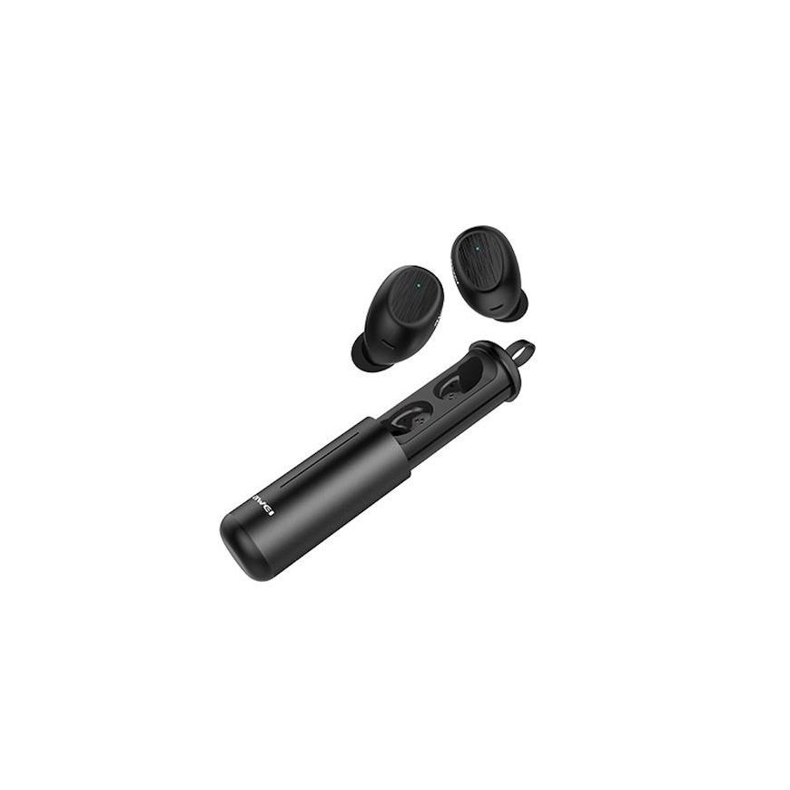 Awei Ausinės Bluetooth 5.0 T55 TWS + doko stotelė Juodas – 2