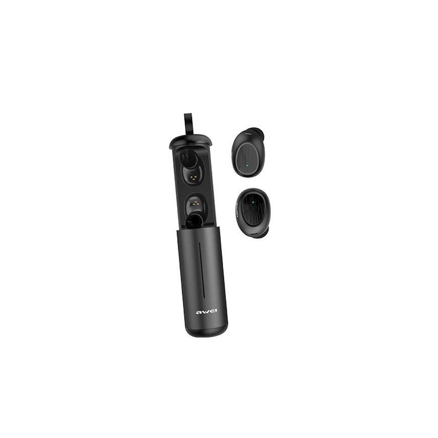 Awei Ausinės Bluetooth 5.0 T55 TWS + doko stotelė Juodas – 3
