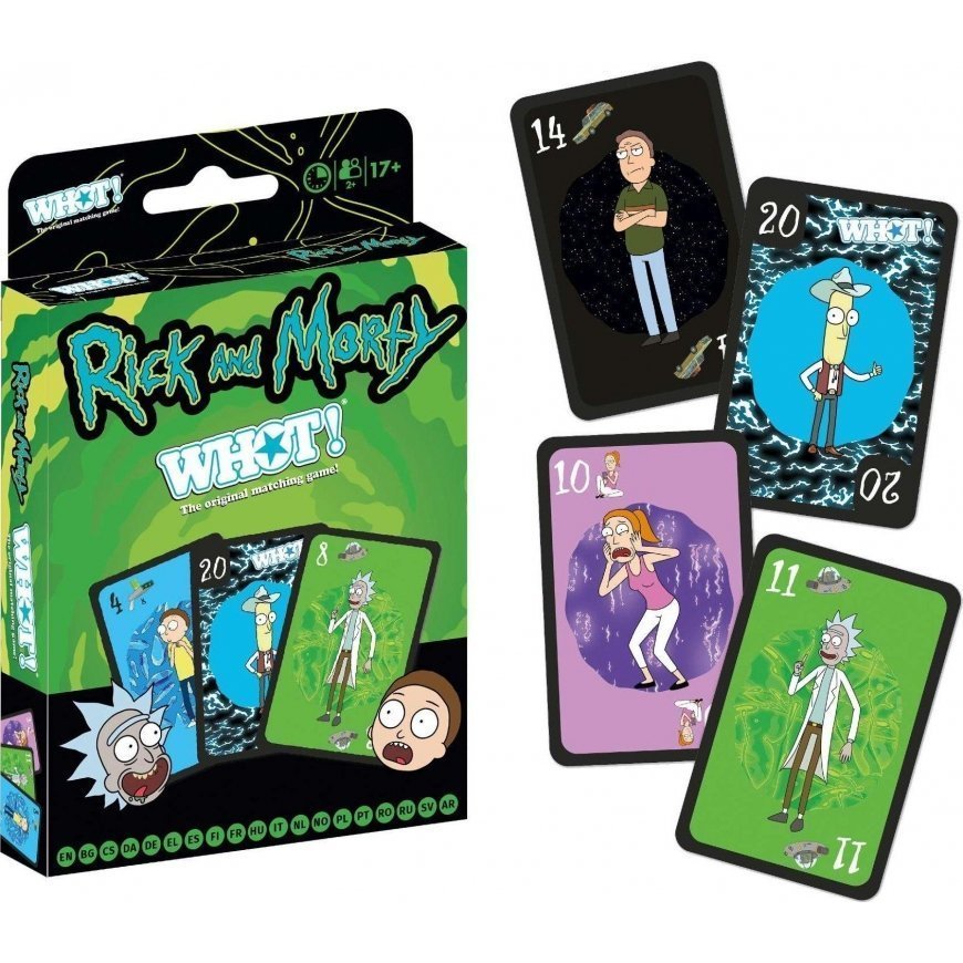 Winning Moves Rikas ir Mortis laimėję žingsniai WHOT! – 4