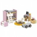 Viga Toys Lėlių namelio baldų komplektas vaikų kambariui, VIGA PolarB Viga Toys Lėlių namelio baldų komplektas vaikų kambariui, VIGA PolarB