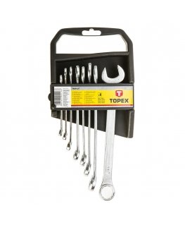 Topex Combination spanners 6-19 mm, set of 8 pcs
