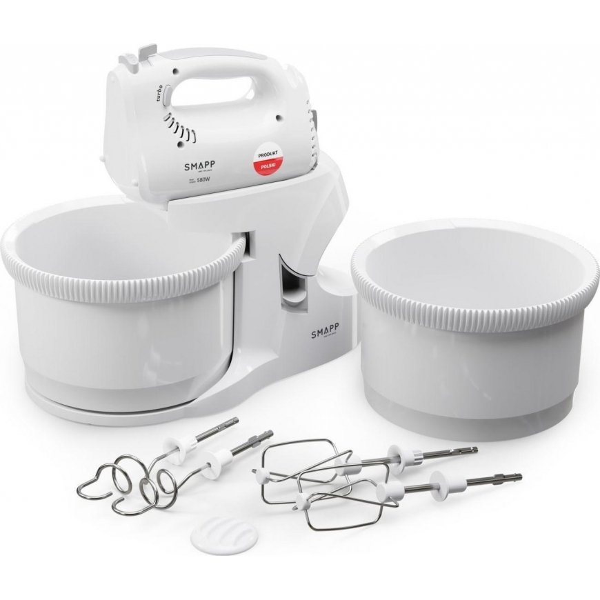 Plakiklis Maišytuvas rankinis Smapp Maišytuvas su dubeniu Smapp 451.66 2 misy balta