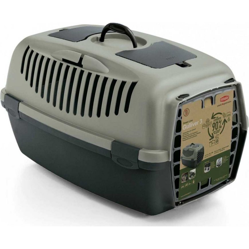 Zolux Transporter GULLIVER 3 su plastikinėmis durelėmis žalias, perdirbtas