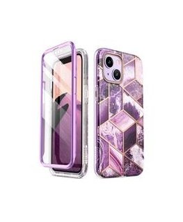 iLike Apple iPhone 15 Pro Silicone Case Print Desire Rabbit Purple