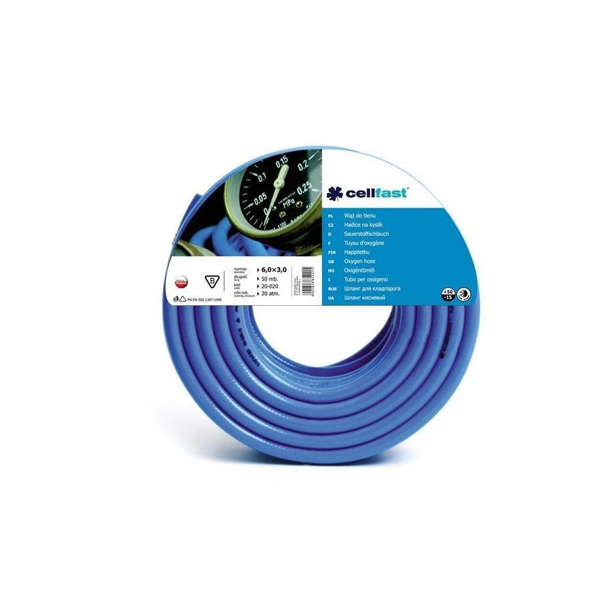 CELLFAST OXYGEN HOSE 6.0x3.0