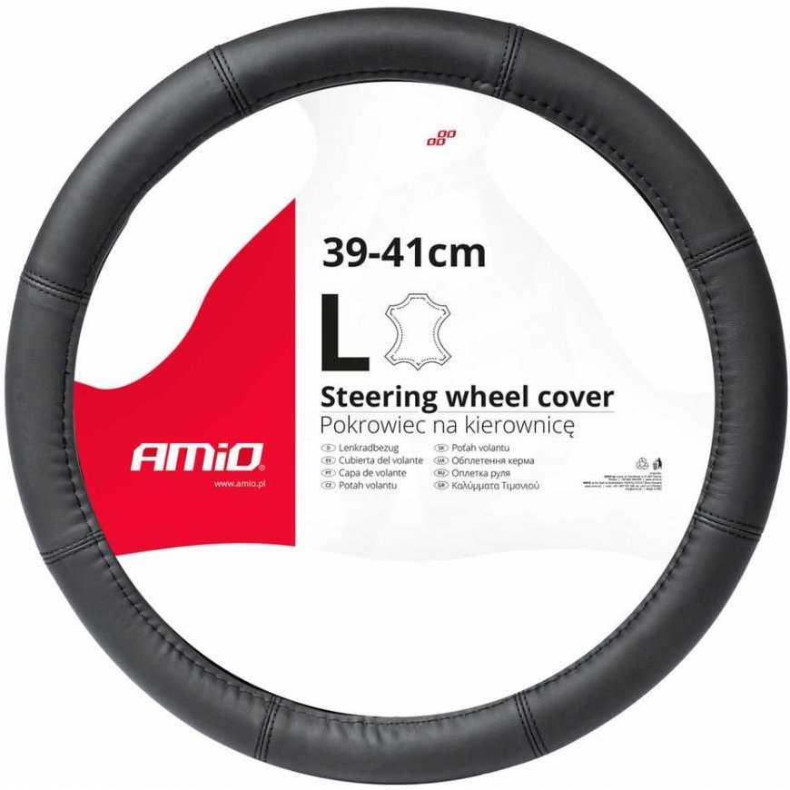 AMiO Leather car steering wheel cover