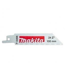 Makita P-04896 Tiesinio pjūklo pjūkleliai 100X0.9MM (24TPI), 5vnt., metalui / Inox lakštams 1.2-2.0mm