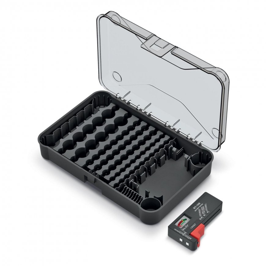 Battery box with battery tester - 85 pcs - Kistenberg – 3