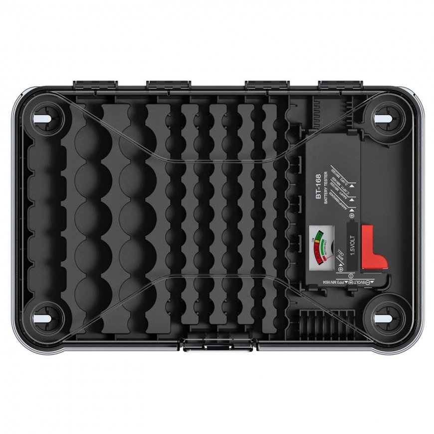 Battery box with battery tester - 85 pcs - Kistenberg – 4