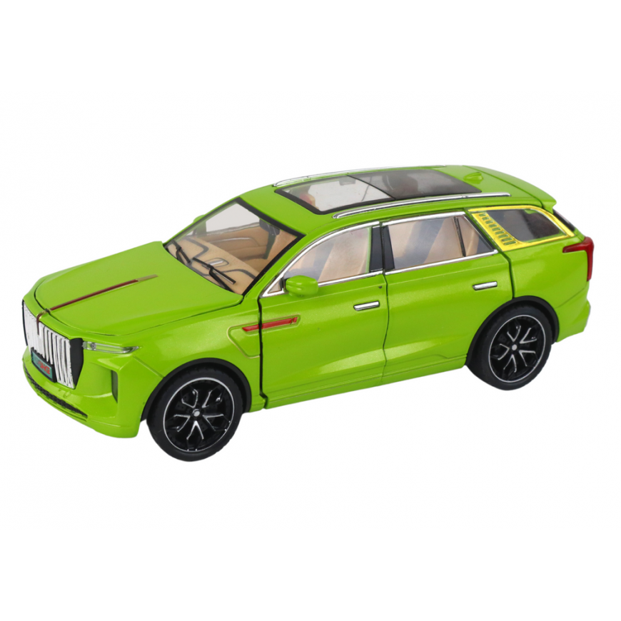 Lean Cars Aluminum RC Car Model 1:24 C Color Green – 2