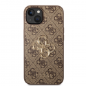 Case Guess GUHCP15S4GMGBR iPhone 15 6.1" brown|brown hardcase 4G Big Metal Logo